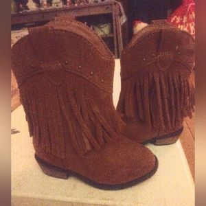 Baby Girls Fringed cowgirl style boots